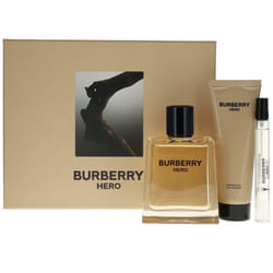 Burberry Hero 100ml EDT, 10ml EDT, 75ml Shower Gel Gift Set For Men