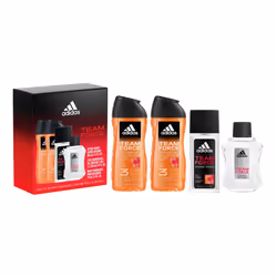 adidas Team Force 4-Piece Giftset Body Wash (2) After Shave Body Spray 8.4oz (2) 3.3oz 2.5oz