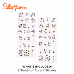 Sally Hansen Salon Effects Nail Accents, Wild Side, Nail Art Decals, Easy to Use, No Commitment, Use On Nail Polish or Bare Nails, Mix and Match