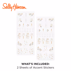 Sally Hansen Salon Effects Nail Accents  Bubbly & Pearls  Nail Art Decals  Easy to Use  No Commitment  Use On Nail Polish or Bare Nails  Mix and Match
