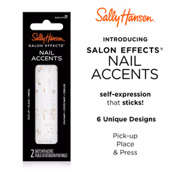 Sally Hansen Salon Effects Nail Accents  Bubbly & Pearls  Nail Art Decals  Easy to Use  No Commitment  Use On Nail Polish or Bare Nails  Mix and Match