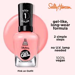 Sally Hansen Miracle Gel Nail Polish  One Gel of a Party Collection  Pink an Outfit  0.5 fl oz.