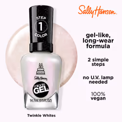 Sally Hansen Miracle Gel Nail Polish - One Gel of a Party Collection  Twinkle Whites - 0.5 fl oz.