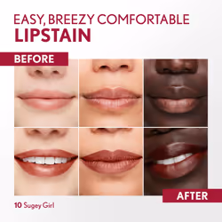 COVERGIRL Outlast, 10 Sugey Girl, Lipstain, Smooth Application, Precise Pen-Like Tip, Transfer-Proof, Satin Stained Finish, Vegan Formula, 0.06oz