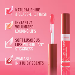 London Thrill Seeker Glassy Gloss Lip Gloss 100 Coco Suga