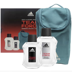 adidas team force gift set 100ml aftershave, eau de toilette, bag