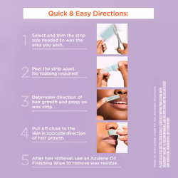 Sally Hansen Hair Remover Snip & Use Wax Strips for Face & Body