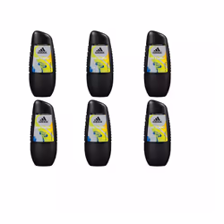Adidas 6 x 50ml Roll On Choose Scent - 6 x 50ml Get Ready