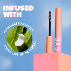 CoverGirl Eye Enhancer  Intense Black  3D Mascara  Curved Fiber Brush  Plant-Based Lifting Wax  For All Lash Types  24-Hour Wear  Transfer-Proof  Flak