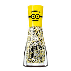 Sally Hansen Insta-Dri X Despicable Me  Gogglicious  Quick Dry  Long Lasting  Streak-Free Shine  Black and Yellow Glitter Nail Polish