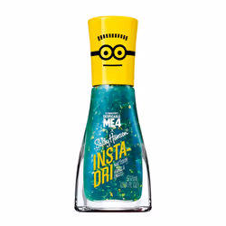 Sally Hansen Insta-Dri X Despicable Me, Maxime Metallic, Quick Dry, Long Lasting, Streak-Free Shine, Metallic Blue Nail Polis ...
