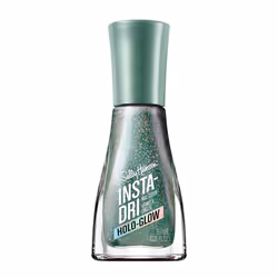 Sally Hansen Insta-Dri Holo-Glow, All That Shimmers, Quick Dry, Long Lasting, Streak-Free Shine, Metallic Green Nail Polish