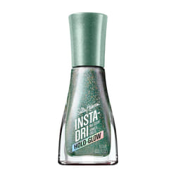 Sally Hansen Insta-Dri Holo-Glow, All That Shimmers, Quick Dry, Long Lasting, Streak-Free Shine, Metallic Green Nail Polish
