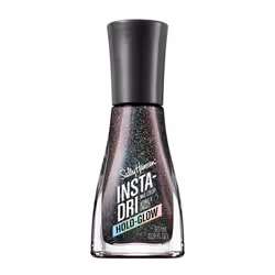 Sally Hansen InstaDri HoloGlow  Chrome Zone  Quick Dry  Long Lasting  StreakFree Shine  Metallic Black Nail Polish