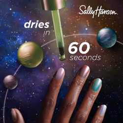 Sally Hansen Insta-Dri Galactic, Center of the Universe, Quick Dry, Long Lasting, Streak-Free Shine, Metallic Green Nail Polish