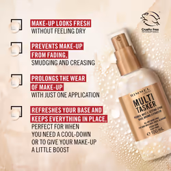 Multi-Tasker Setting Spray, 3-in-1 Hydrating Primer & Mist, All Day Setting Power, Refreshes Dull & Dry Skin, Oil-Free, Infused with Cucumber &