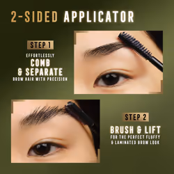 Masterpiece Divine Brow Lamination Gel 004 Dark, 2-Sided Applicator, Salon-Like Lamination, Combs & Lifts, Non-Crunchy But Strong Hold, Eye Lift - Additional view 4