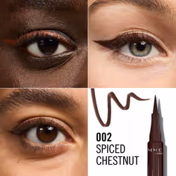 Rimmel Wonder'Ink Precision eyeliner 1 ml liquid 002 Spiced Chestnut - Additional view 5