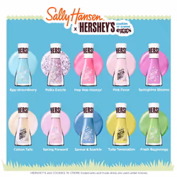 Sally Hansen Insta-Dri X Hershey's Cookies 'n' Creme Eggs  Pink Fever  Quick Dry  Long Lasting  Streak-Free Shine  Pink Nail Polish  0.31 fl oz.