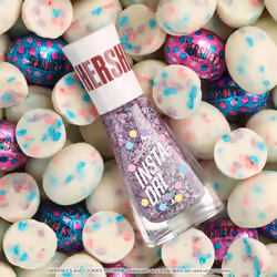 Sally Hansen Insta-Dri X Hershey's Cookies 'n' Creme Eggs  Sprout & Sparkle  Quick Dry  Long Lasting  Streak-Free Shine  Blue Nail Polish  0.31 fl oz.