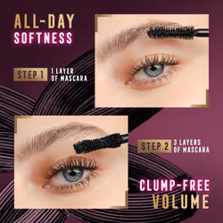Divine Lashes Mascara Rich Black 001, Ultimate Volume, Flutter Technology, 420-Fibre Silhouette Brush, Smooth & Clump Free, All Day Wear - Additional view 4