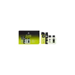 Adidas Pure Game 4pc Gift Set 100ml Aftershave 100ml EDT Spray