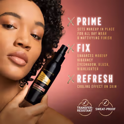 Facefinity Finity-Fix Setting Spray, Prime, Fix & Refresh, Mattifying Finish, Sets Makeup, 100ml