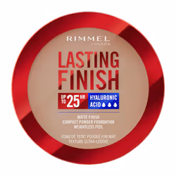 Lasting Finish 25 HR Compact Foundation 009 Honey, Matte Buildable Coverage, Powder-to-Cream, Anti-Pollution Shields, SPF 20, ...