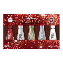 Sally Hansen Insta-Dri White on Time Euphoric Shine Bright Limelight and ASAP Apple Quick Dry Long Lasting Streak-Fre ...