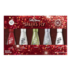 Sally Hansen Insta-Dri  White on Time  Euphoric  Shine Bright  Limelight  and ASAP Apple  Quick Dry  Long Lasting  Streak-Free Shine  5 Pack of Nail P