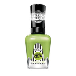 Sally Hansen Miracle Gel, Beetlejuice Bio Exorcist, Long Lasting, Gel-Like Formula, No UV Lamp Needed, Green Nail Polish