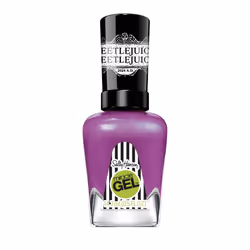 Sally Hansen Miracle Gel, Beetlejuice Say it 3 Times, Long Lasting, Gel-Like Formula, No UV Lamp Needed, Purple Nail Polish
