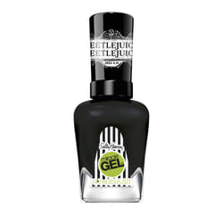 Sally Hansen Miracle Gel, Beetlejuice The Afterlife, Long Lasting, Gel-Like Formula, No UV Lamp Needed, Black Nail Polish