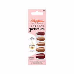 Sally Hansen Salon Effects Perfect Press-On Nails Cinna-Snap Press On Nails Easy to Apply Nail Glue & Adhesive Tabs Inclu ...