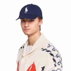 Polo Ralph Lauren Mens Caps Big Pony Chino Ball Cap Baseball Caps New - One Size, Blue