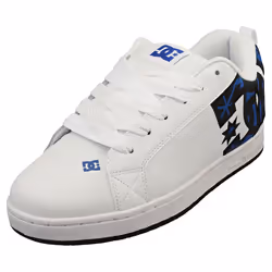 DC Shoes Court Graffik Mens Skate Trainers in White Blue - 10.5