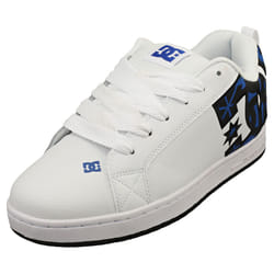 DC Shoes Court Graffik Mens Skate Trainers in White Blue - 10.5