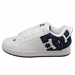 DC Shoes Court Graffik Mens Skate Trainers in White Blue - 10.5