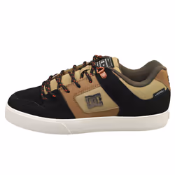 DC Shoes Pure Wnt Mens Skate Trainers in Brown Green - 8