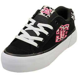 DC Shoes Chelsea Platform Womens Fashion Trainers in Black Pink - 5.5