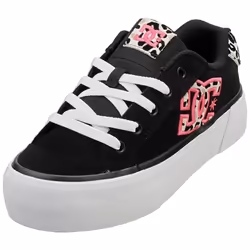 DC Shoes Chelsea Platform Womens Fashion Trainers in Black Pink - 6