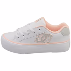 DC Shoes Chelsea Platform Womens Skate Trainers in White Blush - 3
