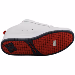 DC Shoes Court Graffik Mens Skate Trainers in White Navy Red - 10