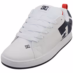 DC Shoes Court Graffik Mens Skate Trainers in White Navy Red - 10.5
