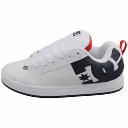 DC Shoes Court Graffik Mens Skate Trainers in White Navy Red - 10.5