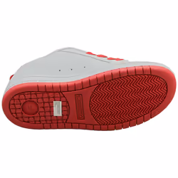 DC Shoes Court Graffik Kids Skate Trainers in Grey Red - 4