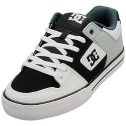 DC Shoes Pure Mens Skate Trainers in White Black - 9