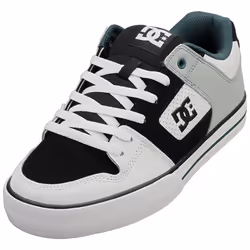 DC Shoes Pure Mens Skate Trainers in White Black - 8