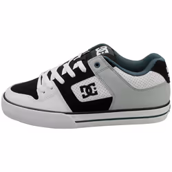 DC Shoes Pure Mens Skate Trainers in White Black - 8