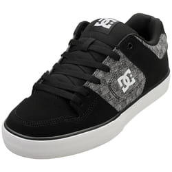 DC Shoes Pure Mens Skate Trainers in Black Grey - 9